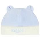 Baby Boys Blue Logo & Animals Babygrows Gift Set, 1, hi-res